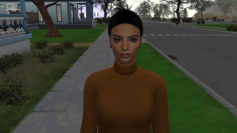 sims 4 cc emily ratajkowski in facemask tray 3