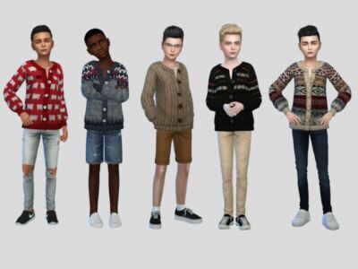 Emmanuel Cozy Sweater Boys By Mclaynesims Sims 4 CC