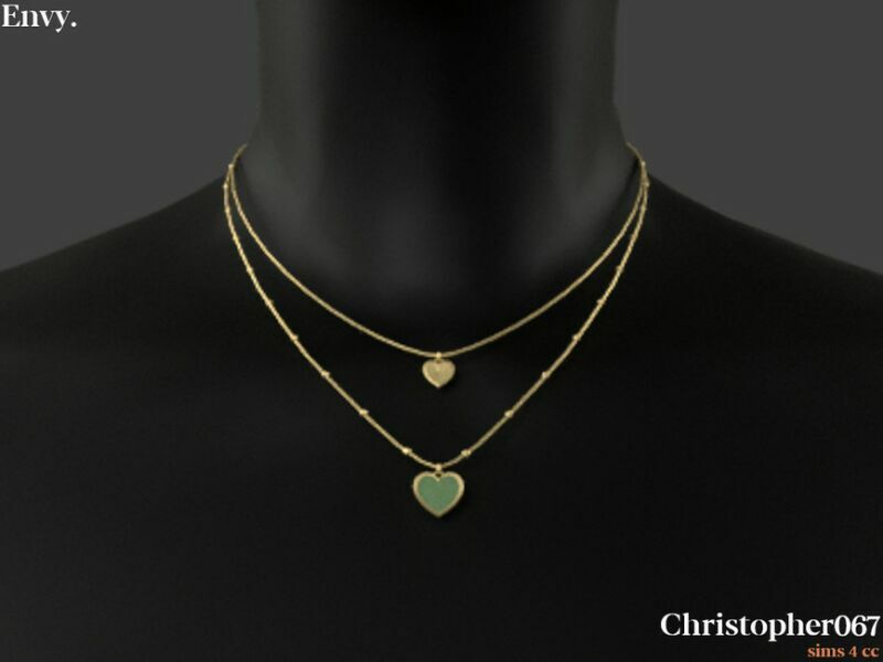 sims 4 cc envy necklace by christopher067 3