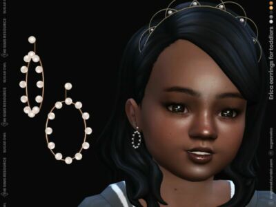 Erica Earrings For Toddlers Sims 4 CC