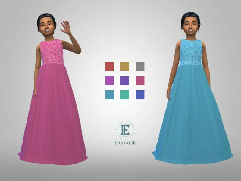 Erinaok Girl’S Dress 0303 By Erinaok Sims 4 CC