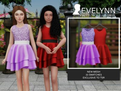 Evelynn (Dress) Sims 4 CC