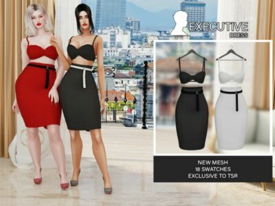 Executive (Dress) Sims 4 CC