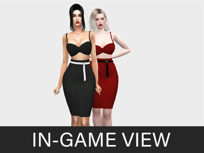 sims 4 cc executive dress 2