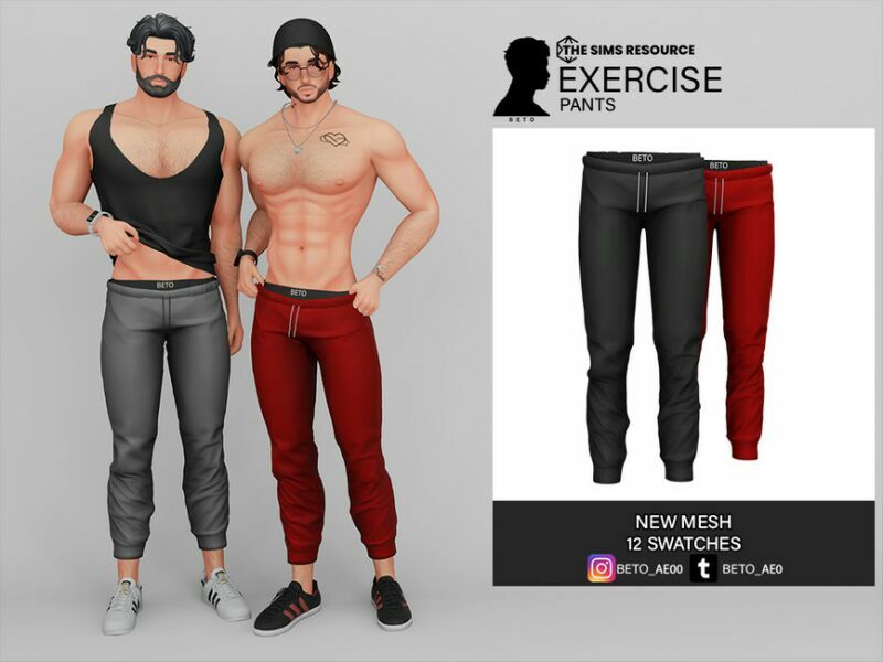 Exercise (Pants) Sims 4 CC