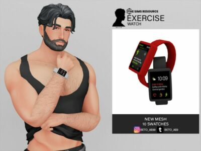 Exercise (Watch) Sims 4 CC