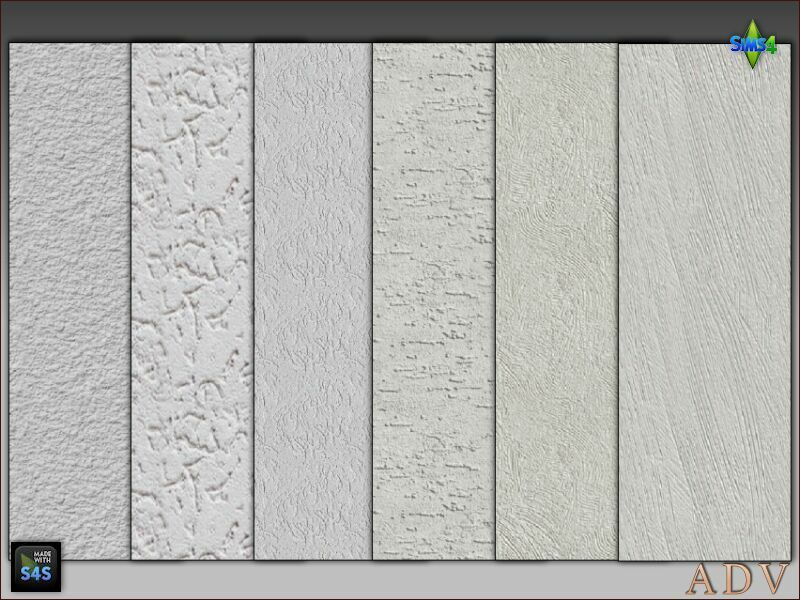 Exterior Plaster Walls Sims 4 CC