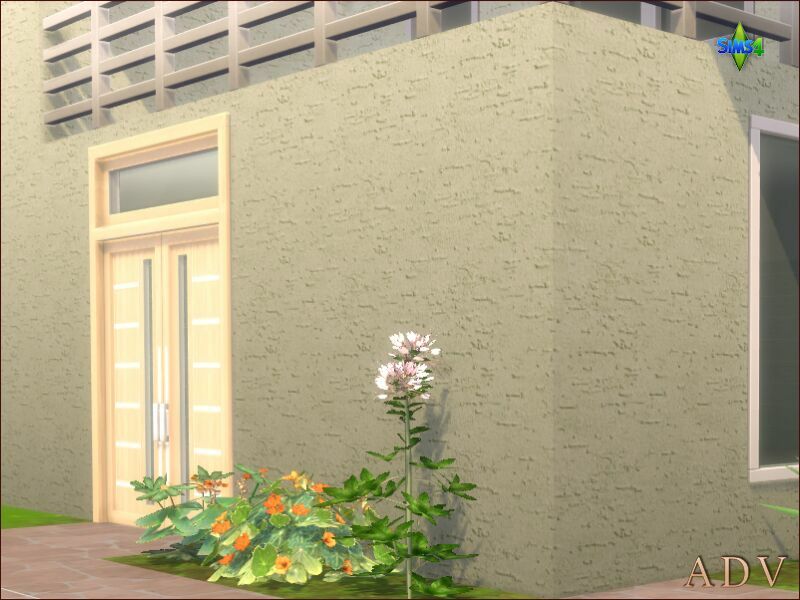 sims 4 cc exterior plaster walls 10