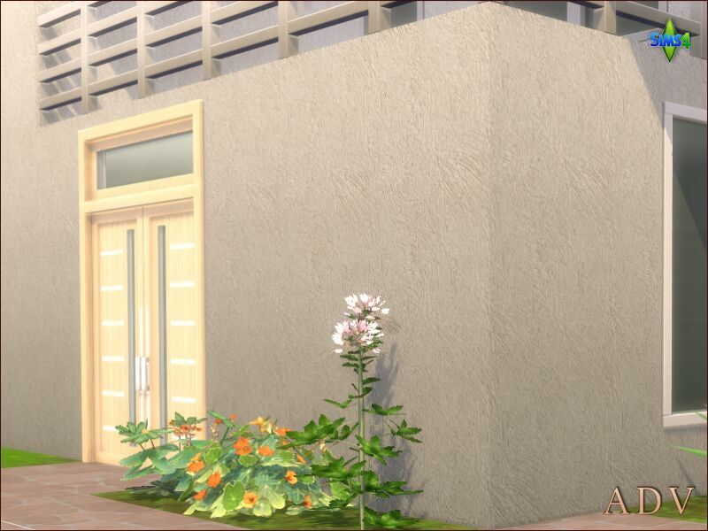 sims 4 cc exterior plaster walls 11