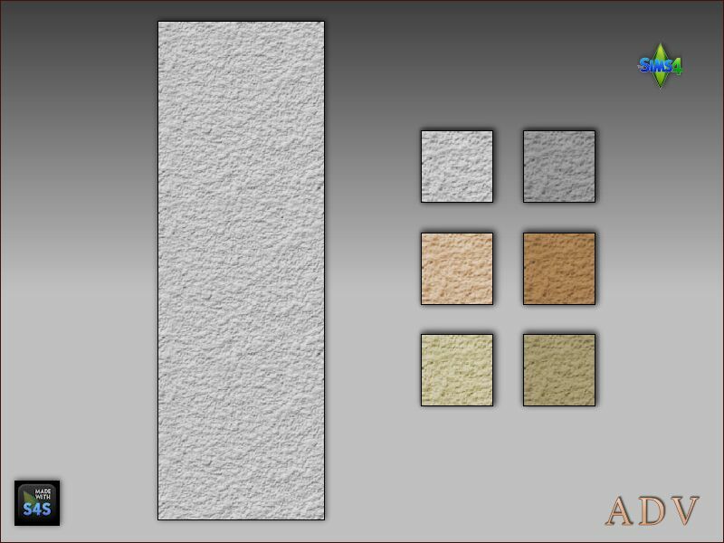 sims 4 cc exterior plaster walls 2