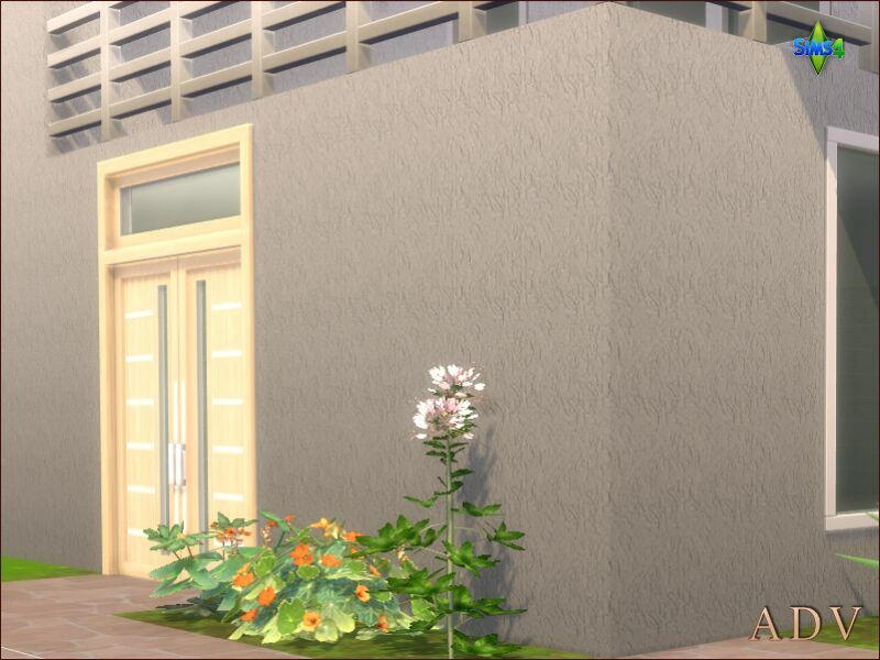 sims 4 cc exterior plaster walls 9