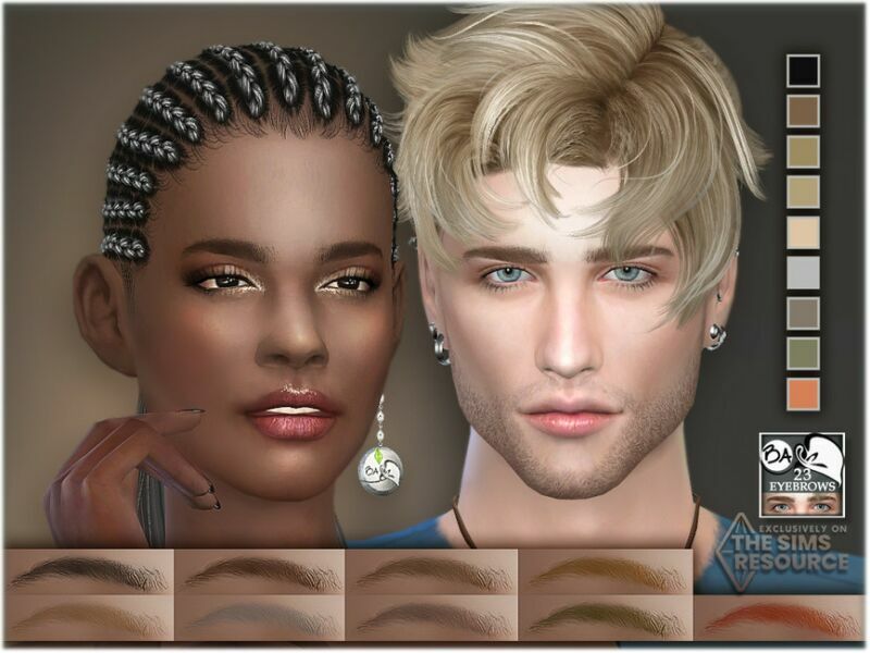 Eyebrows 23 By Bakalia Sims 4 CC