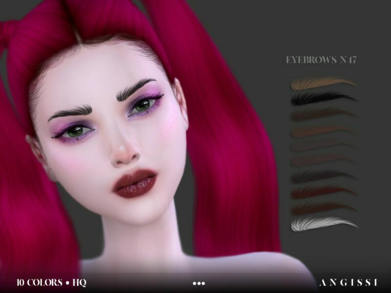 Eyebrows N47 By Angissi Sims 4 CC