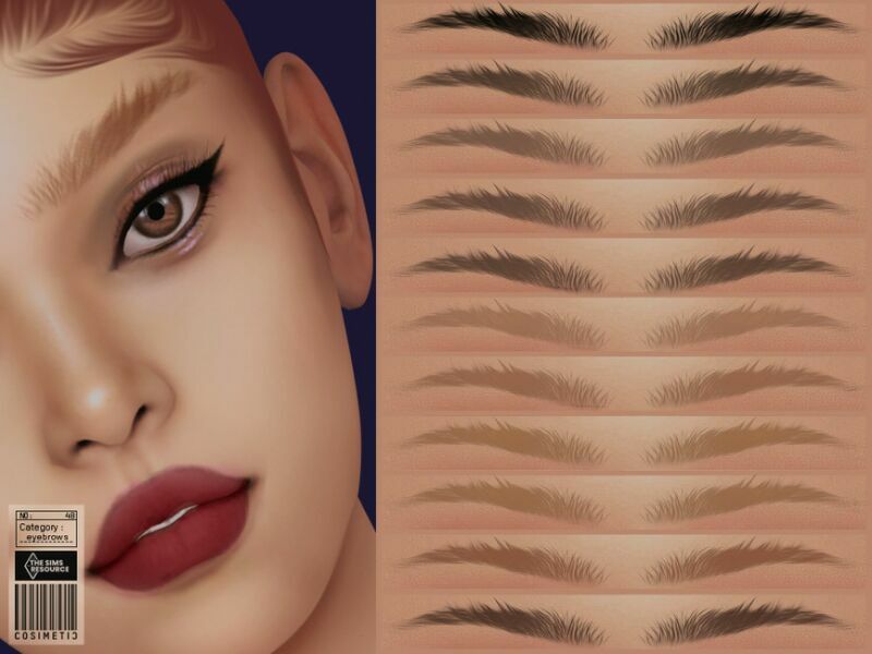 Eyebrows | N48 By Cosimetic Sims 4 CC