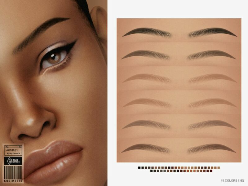 Eyebrows | NO 39 By Cosimetic Sims 4 CC