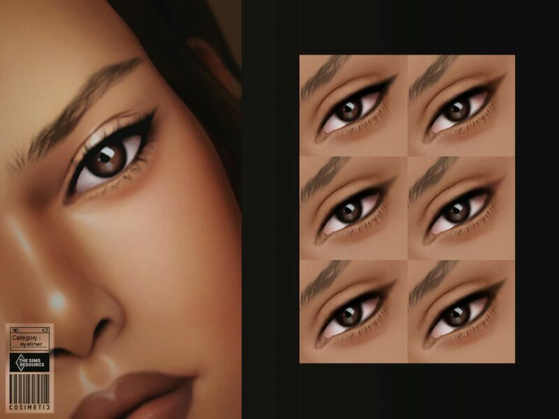 Eyeliner | N43 By Cosimetic Sims 4 CC Download