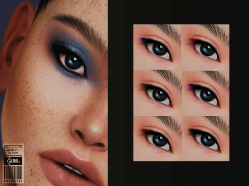 Eyeliner | N44 By Cosimetic Sims 4 CC