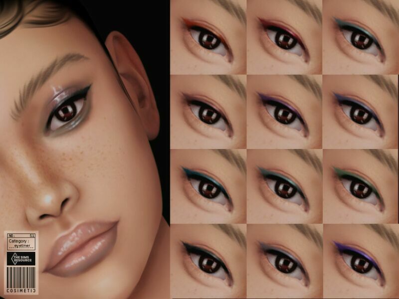 Eyeliner | N51 By Cosimetic Sims 4 CC