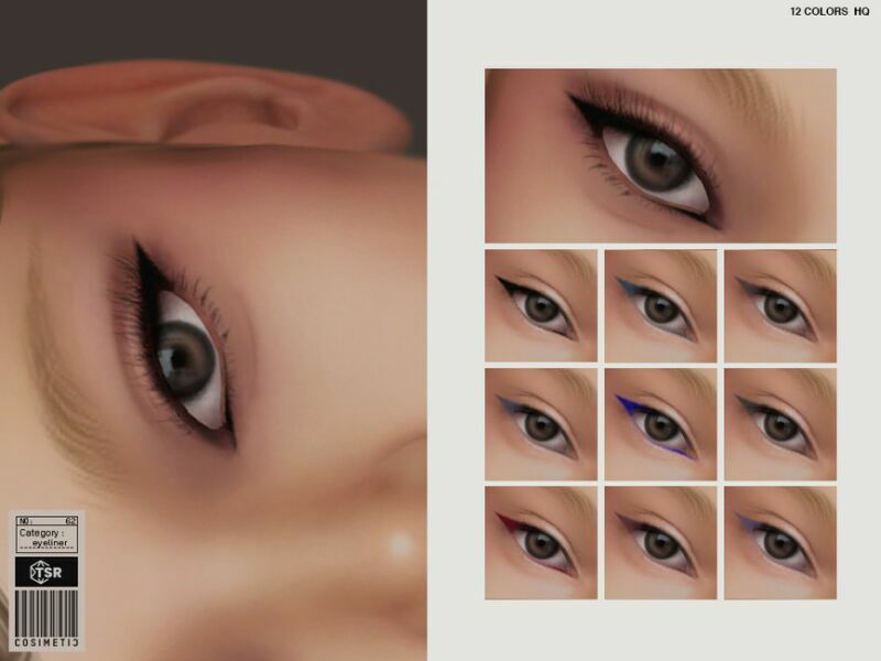 Eyeliner | N62 By Cosimetic Sims 4 CC