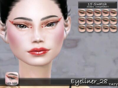 Eyeliner_28 By Tatygagg Sims 4 CC