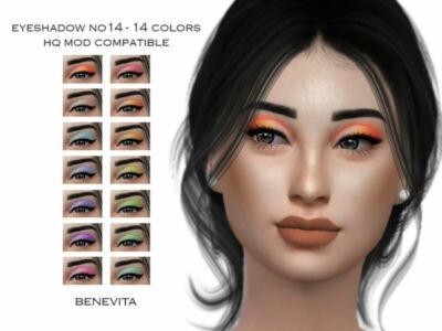 Eyeshadow NO14 [HQ] By Benevita Sims 4 CC