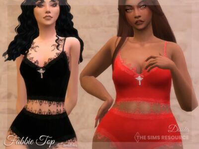 Fabbie TOP By Dissia Sims 4 CC