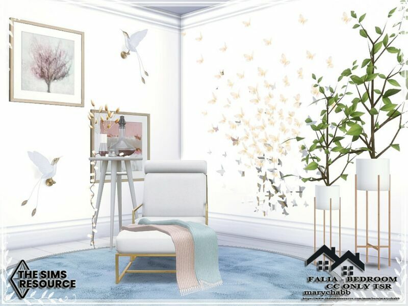 sims 4 cc falia bedroom cc only tsr by marychabb 4