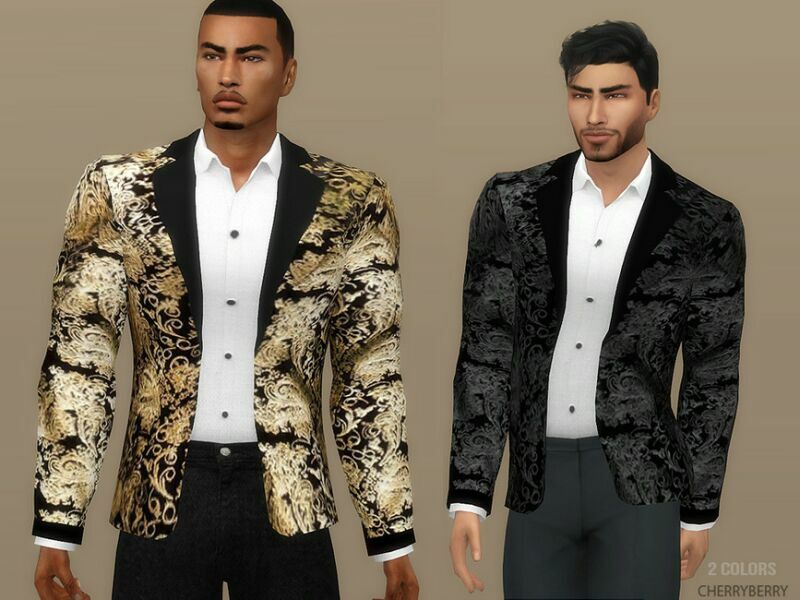 Fancy Party Jacket By Cherryberrysim Sims 4 CC