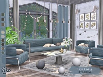 Faye Living By Soloriya Sims 4 CC