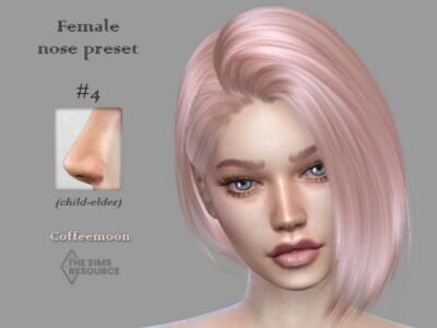 Female Nose Preset N4 By Coffeemoon Sims 4 CC