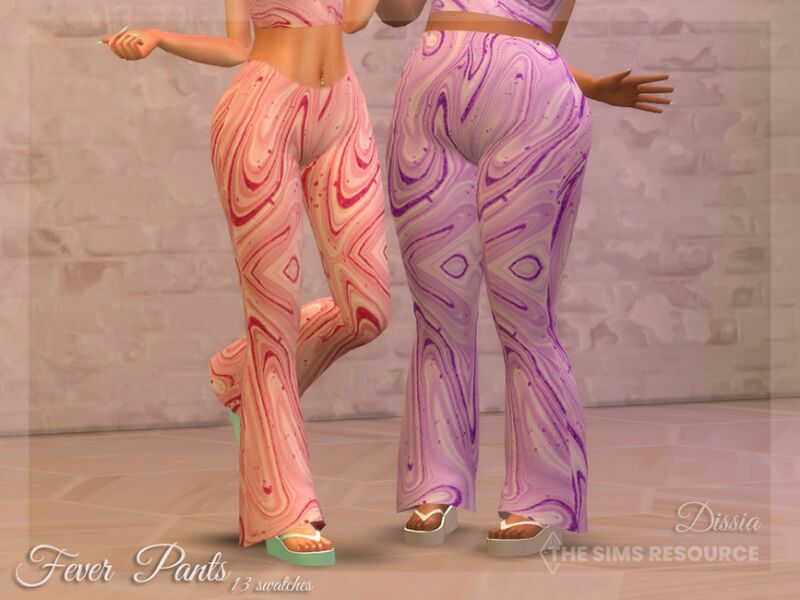 Fever Pants By Dissia Sims 4 CC