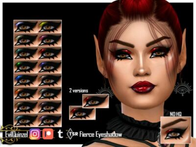 Fierce Eyeshadow By Evilquinzel Sims 4 CC