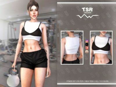 Fitness SET-378 (TOP) BD1037 By Busra-Tr Sims 4 CC