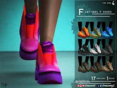 Flat Heel F Shoes By Mazero5 Sims 4 CC