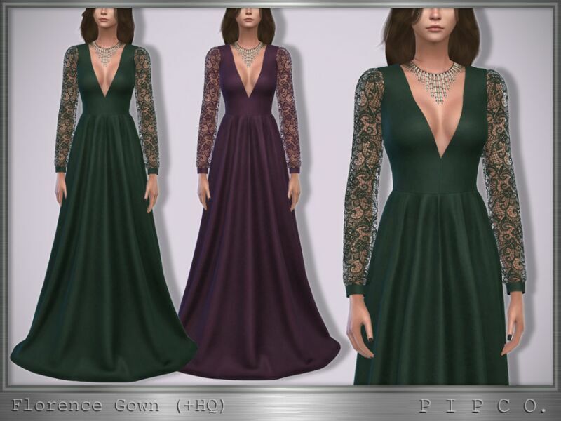 Florence Gown. By Pipco Sims 4 CC