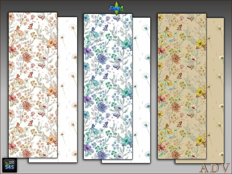 sims 4 cc flower wallpapers 6