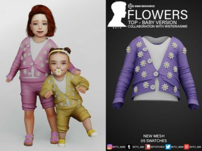 Flowers (TOP – Baby Version) Sims 4 CC