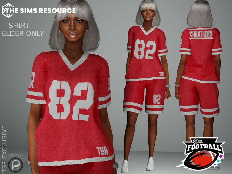 Football Jersey Shirt Sims 4 CC