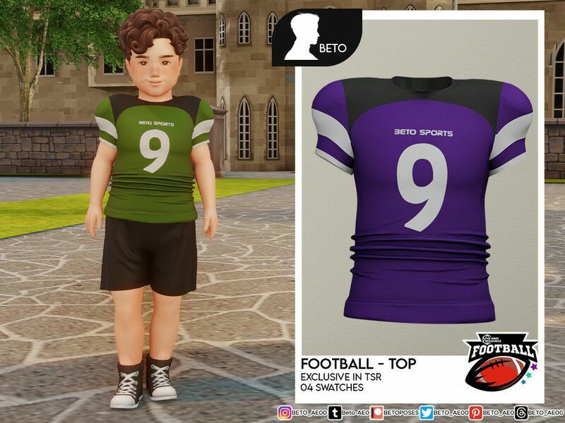 Football (TOP – Toddler Version) Sims 4 CC