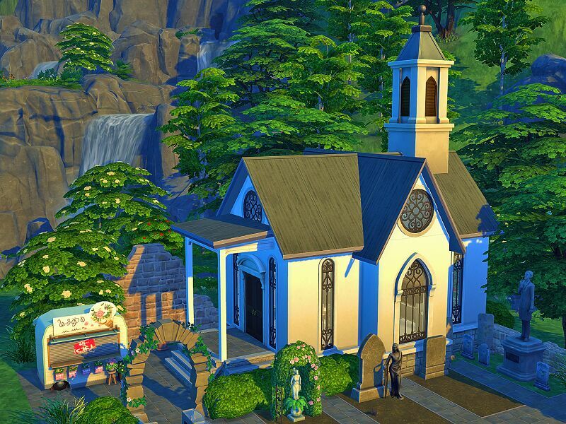 sims 4 cc forest cemetery no cc by flubs79 6