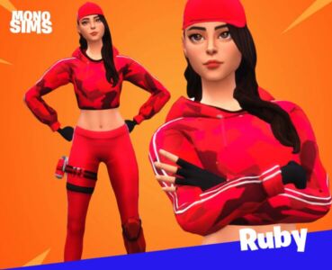 Fortnite Ruby Sims By Monosims Sims 4 CC