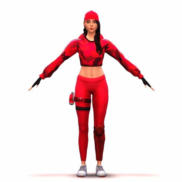 sims 4 cc fortnite ruby sims by monosims 3