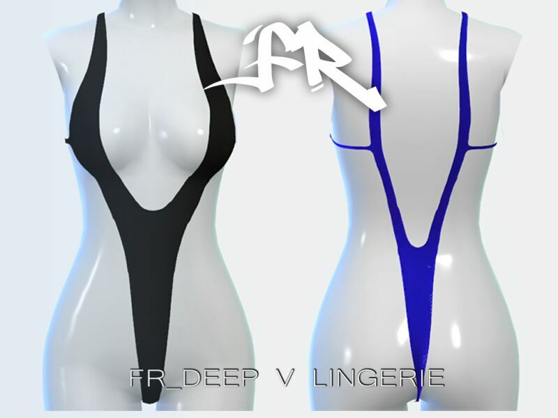 Fr_Deep V Lingerie By Freys4 Sims 4 CC