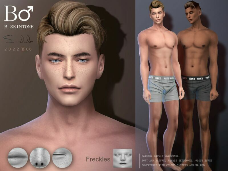 Freckle Male Overlay Skintones By S-Club By S-Club Sims 4 CC