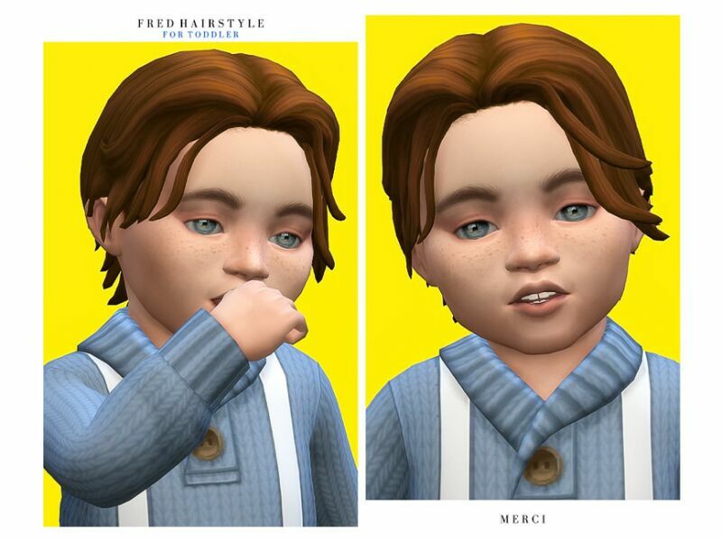 Fred Hairstyle For Toddler By ‘-Merci- Sims 4 CC