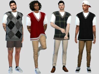 Frederick Vest Shirt By Mclaynesims Sims 4 CC