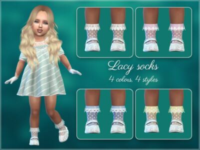 Frilly Socks For Toddlers By Giulietta Sims 4 CC