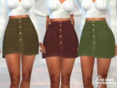 Front Pocket Winter Skirts By Saliwa Sims 4 CC