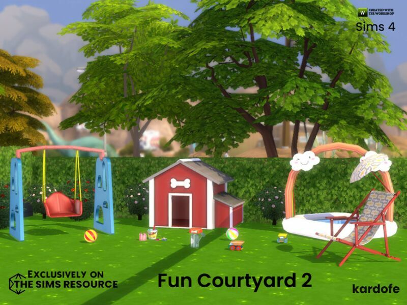 sims 4 cc fun courtyard 2 by kardofe 3