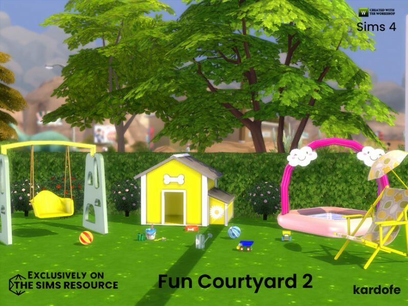 sims 4 cc fun courtyard 2 by kardofe 4